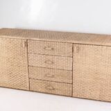 Woven rush sideboard