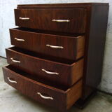 Art Deco curved chest of drawers