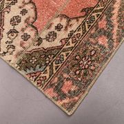 Distressed Turkish Narrow Runner 353x54 cm wool Vintage Tribal Rug