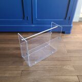 Plexiglass magazine holder by David Lange