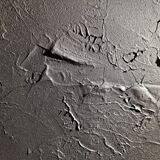 Minimalist monochrome abstract painting black