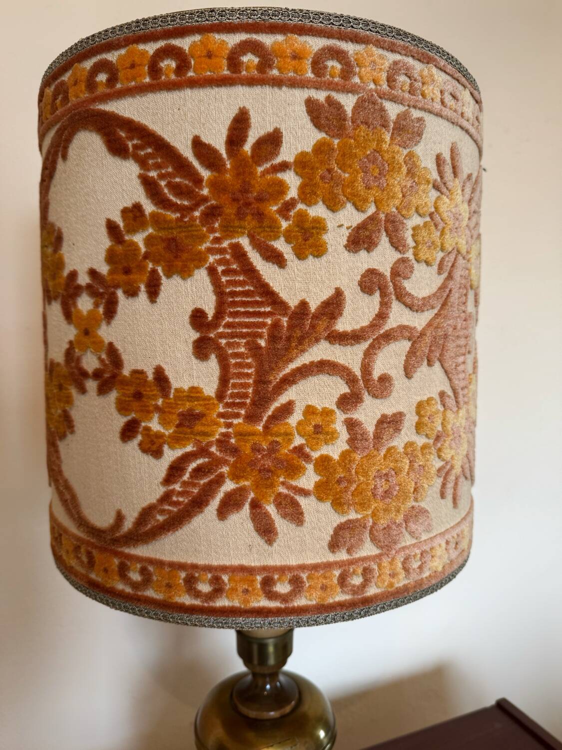 60s floral lampshade