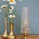 Vintage glass tulip table lamp