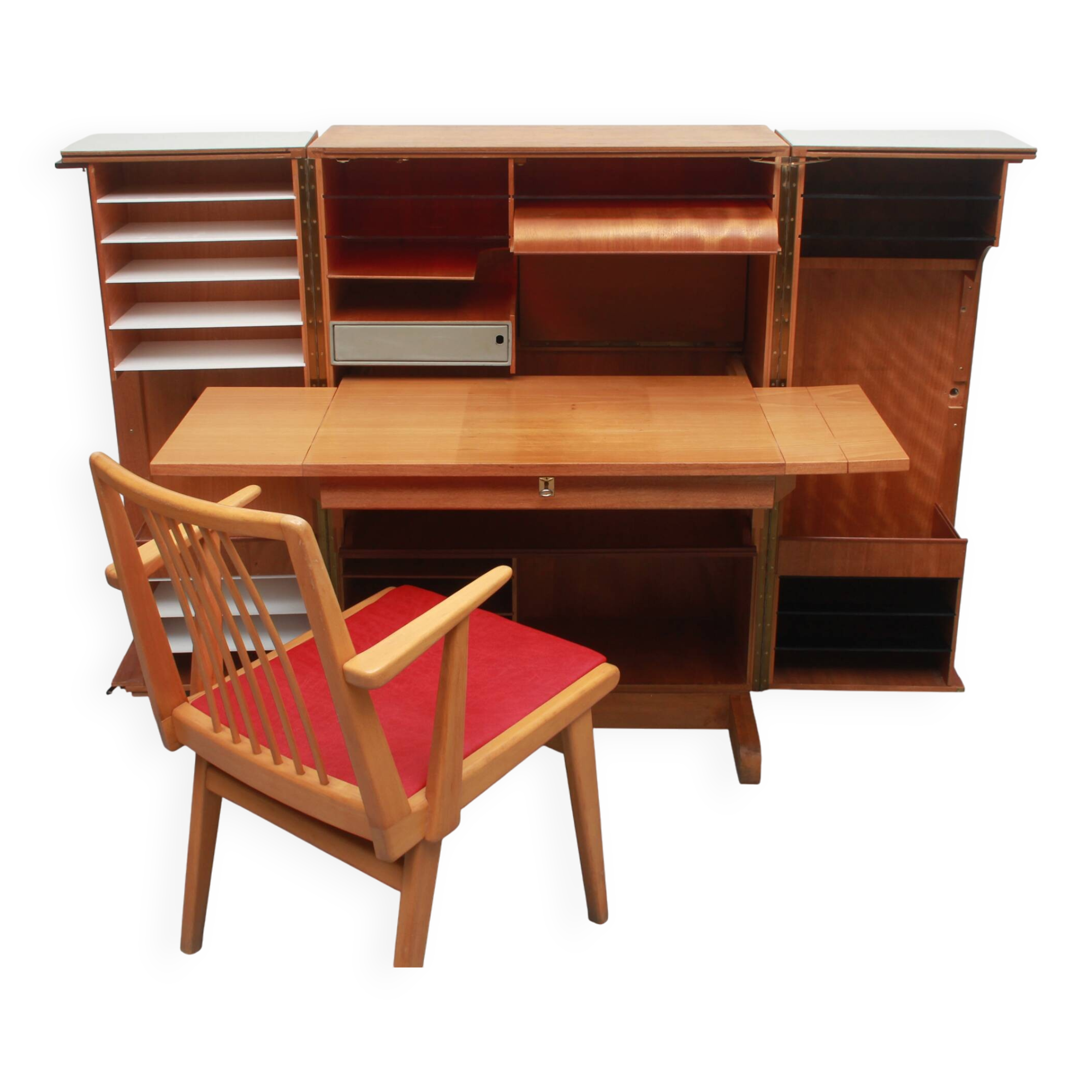 1950s cupboard with desk, Magic Box Mummenthaler