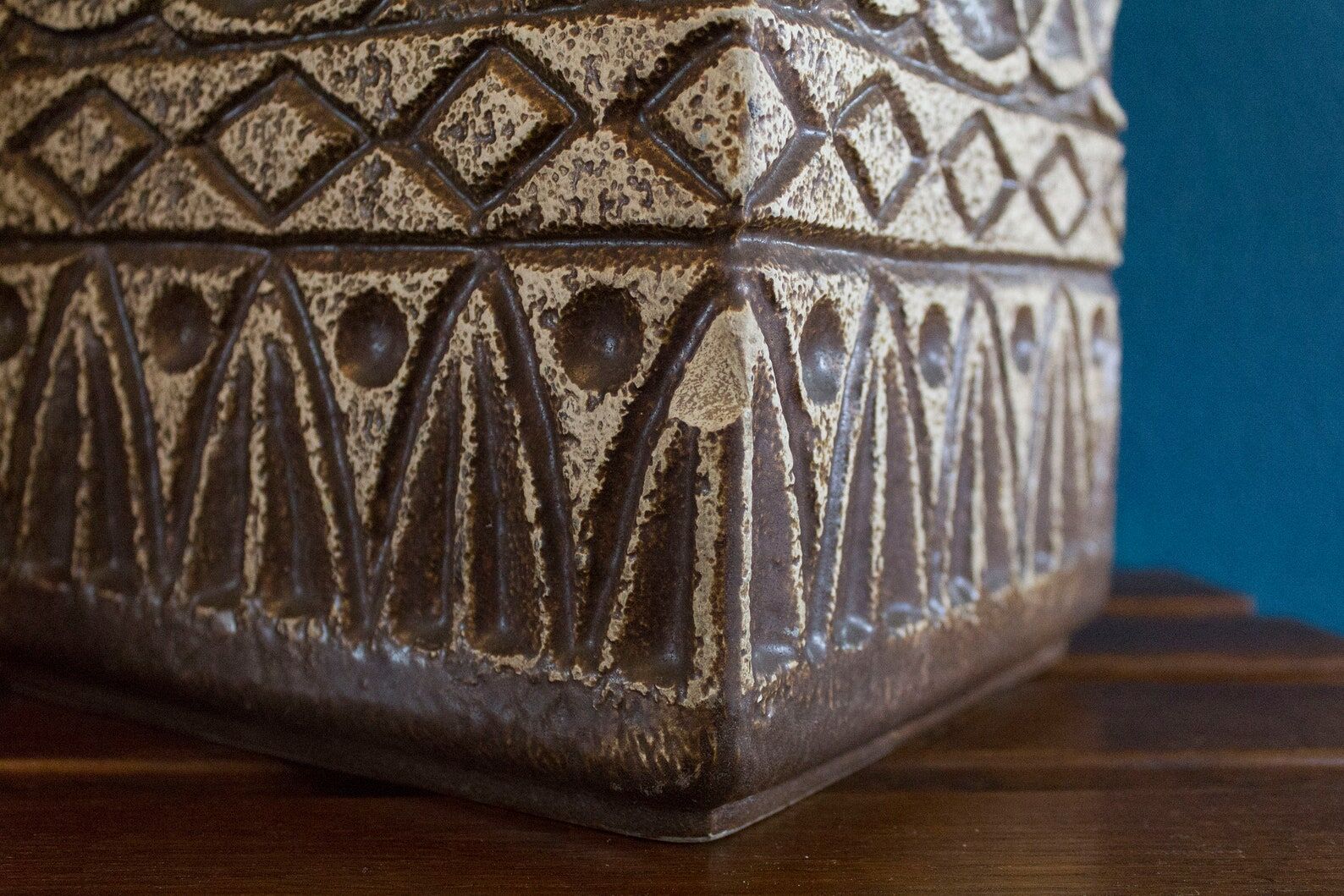 Grand vase de sol vintage fabriqué par bay  W.