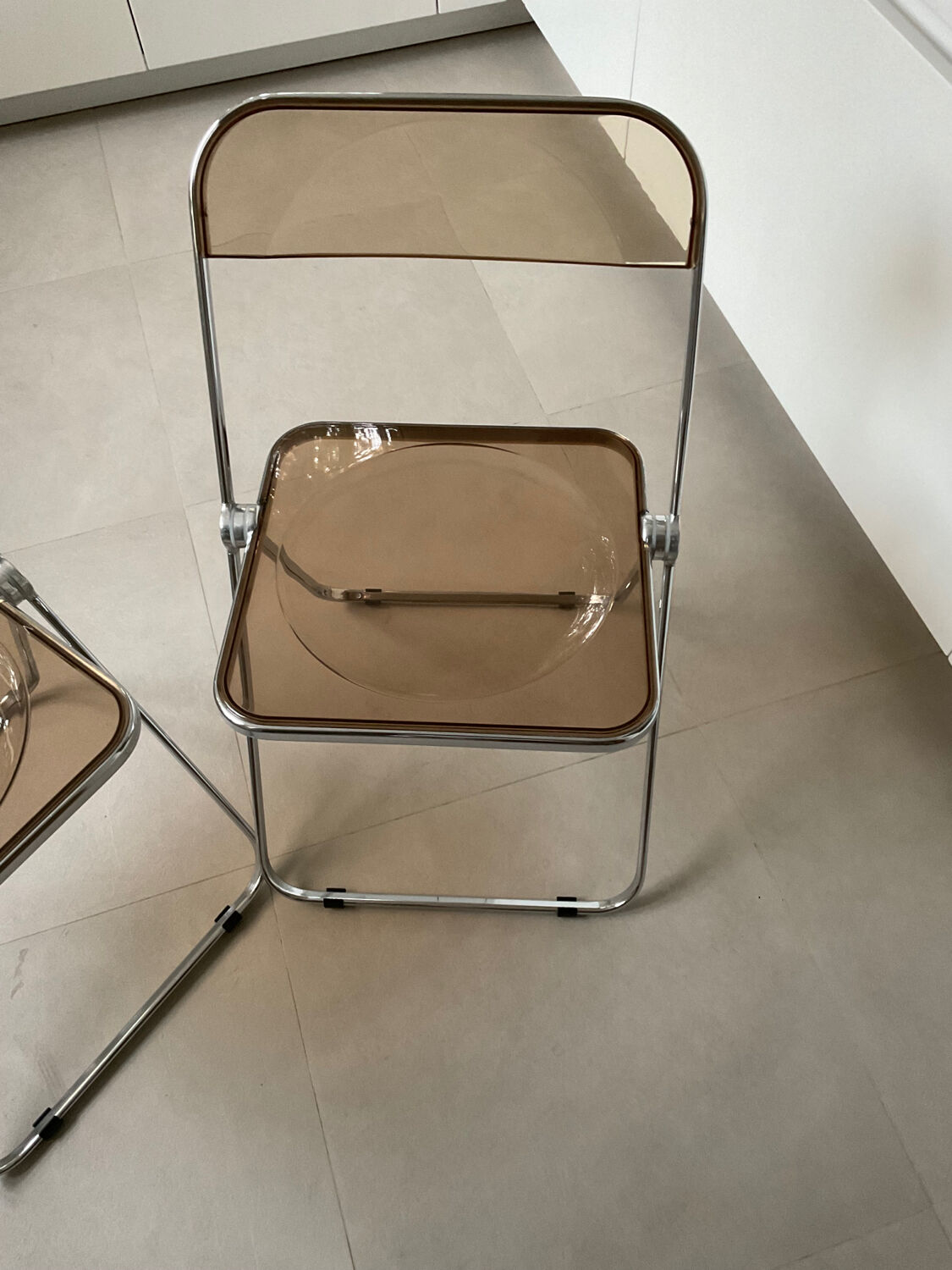 Plia 5 chairs by Giancarlo Peretti for Castelli vintage