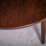 Oval Coffee Table in Rosewood attributed to Aksel Kjersgaard, Odense Møbelfabrik, 1960s