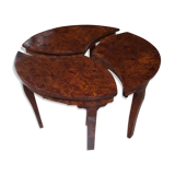 Coffee table in thuya magnifying glass 1960