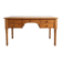 Large solid pine minister's desk with turned legs.