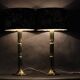 1960s  Pair of Large Brass Table Lamps, Denmark
