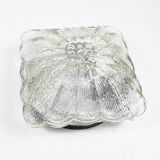 1970s modern glass plafond HP Leuchten, Germany