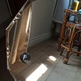 Vintage beveled octagonal mirror