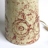 Brutalist style vintage ceramic table lamp