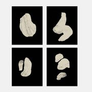 4 abstract giclee prints, set of four, A3