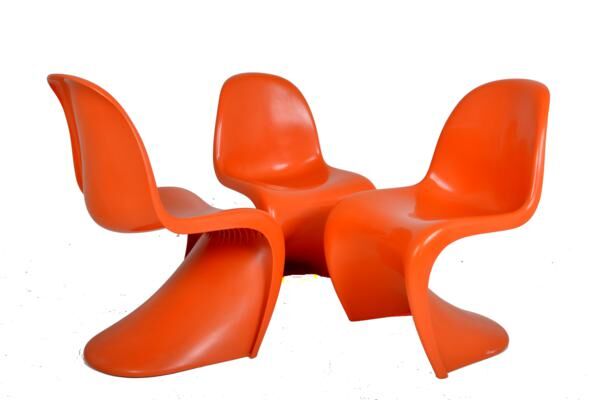 3 Chaises de Verner  Panton pour Herman Miller  datant des années 70