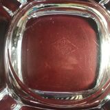 Two vannes art crystal ashtrays