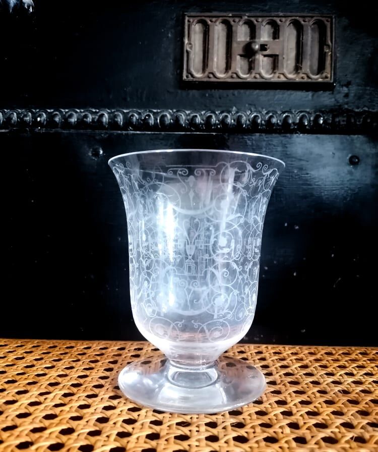 Baccarat vase Michelangelo art deco