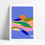 The Waves 2 - art print (A3)