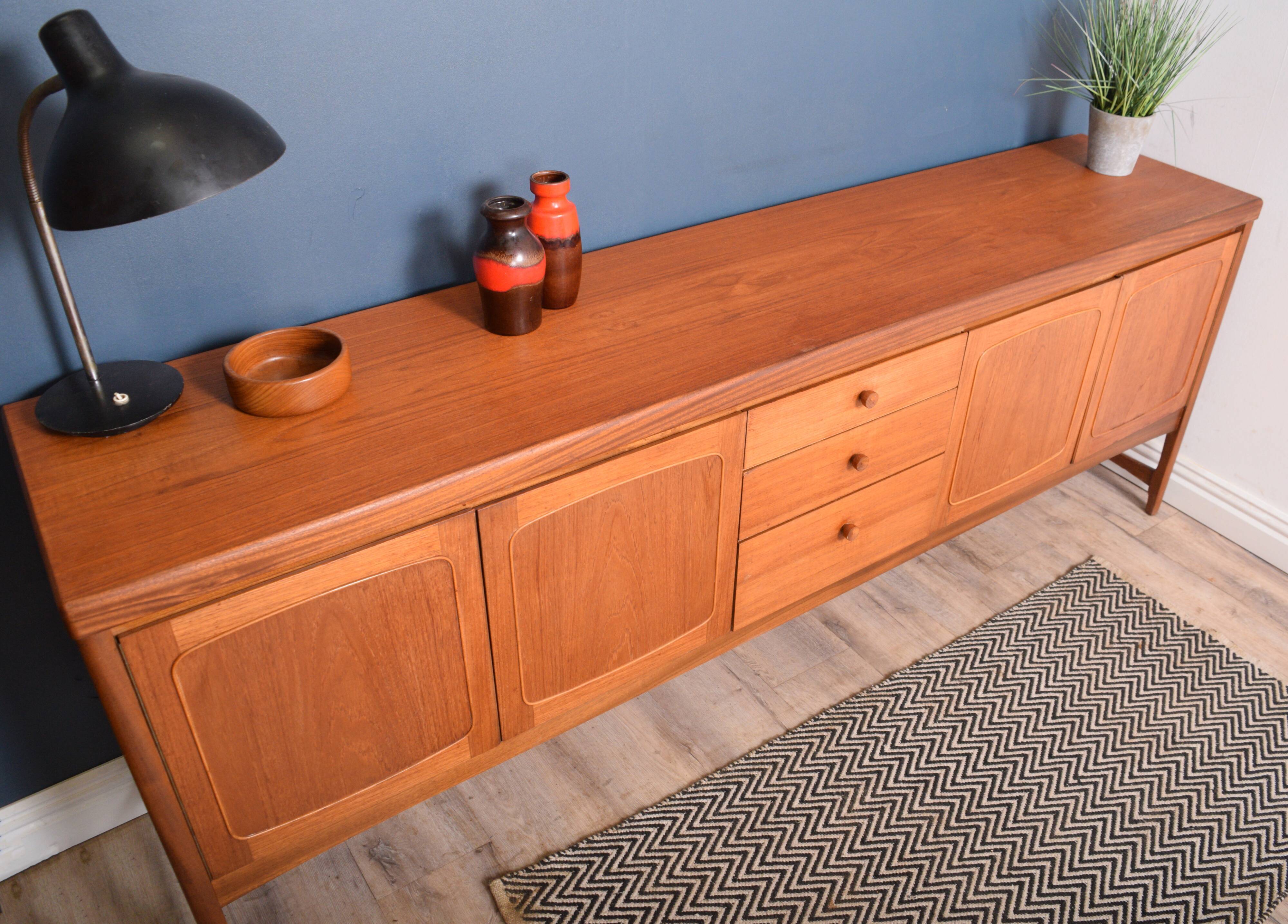 Restored Teak 1960s Nathan Squares Sideboard