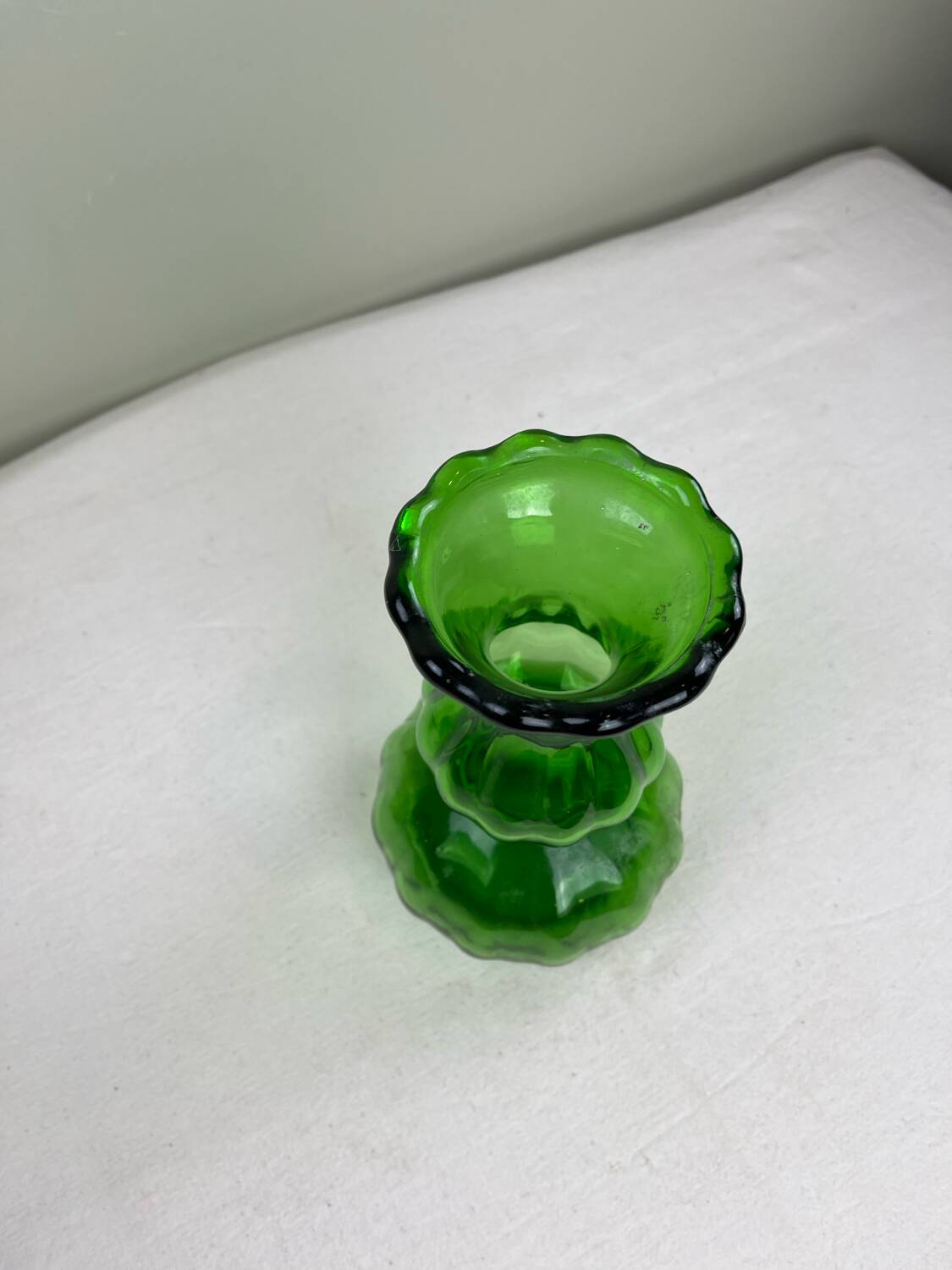 Vintage bottle green vase