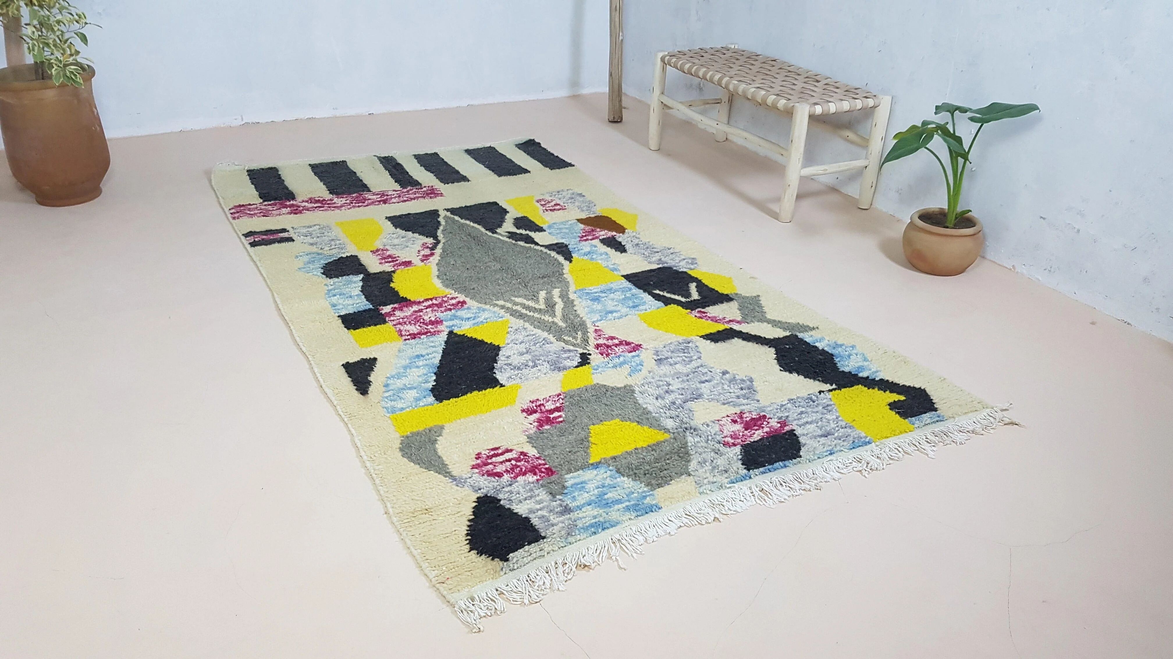 Handmade Azilal rug, 255 x 140 cm