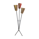 Lampadaire à 3 bras tripode vintage années 50/60