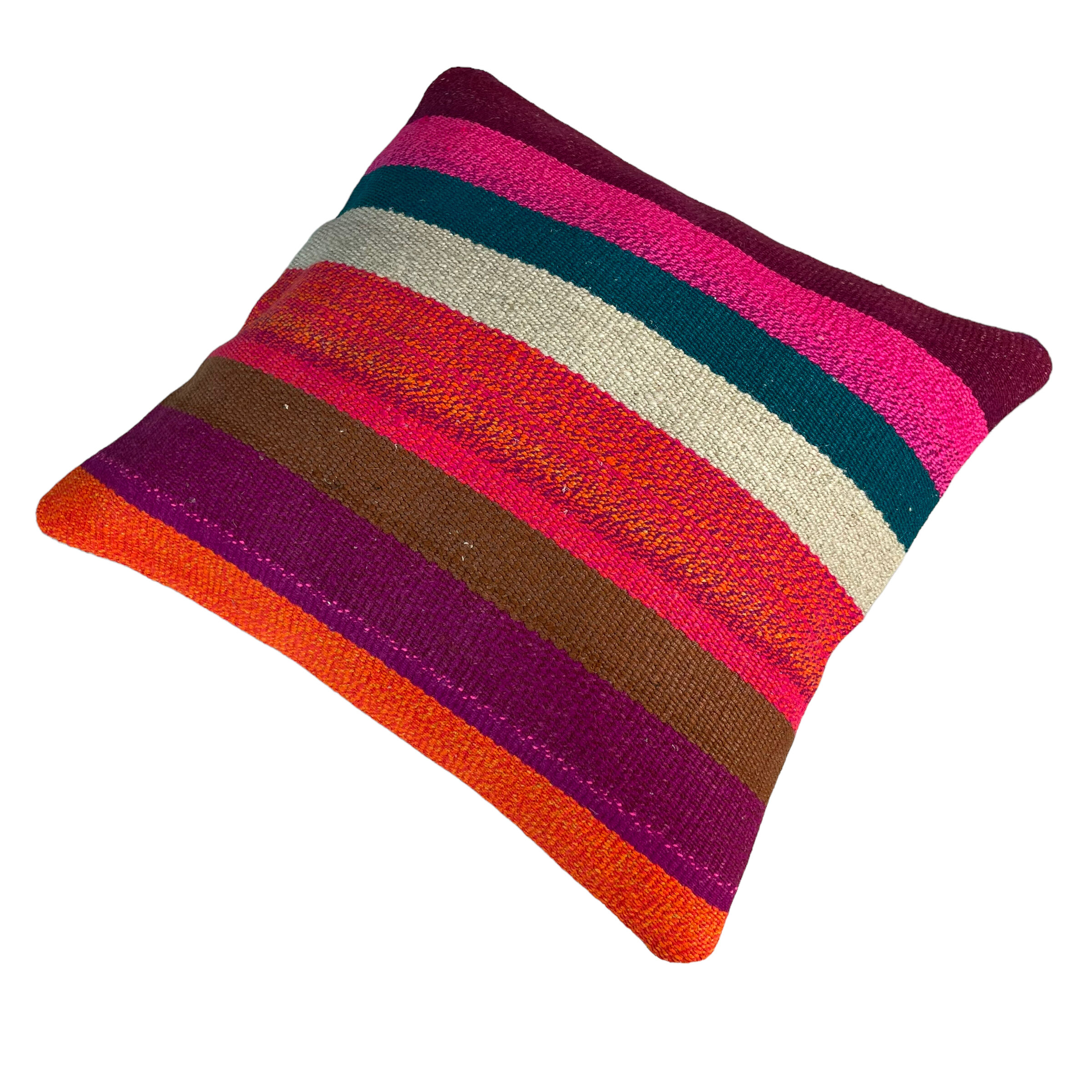 Vintage turkish kilim cushion cover 40 x 40 cm