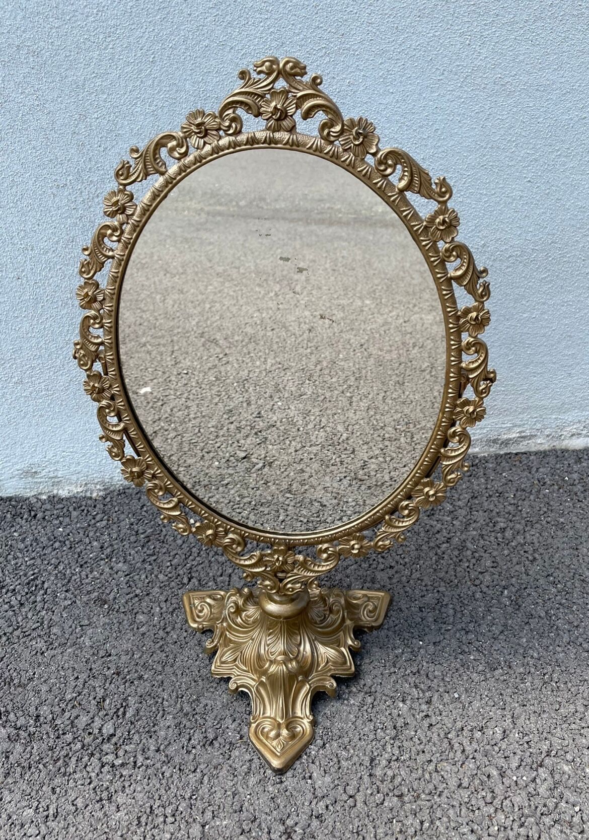 Golden mirror 21x50cm