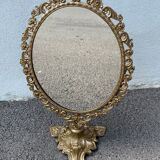 Golden mirror 21x50cm