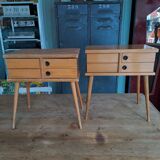 Pair of vintage bedside tables