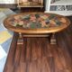 Coffee table in wood and ceramic Valauris signed by Louis Barrois.