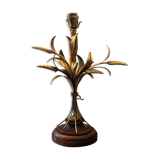 Lamp ear of wheat brass and wood