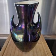 Vase Design Vintage à Cornes – Verceram Années 50/60 – Reflets Irisés