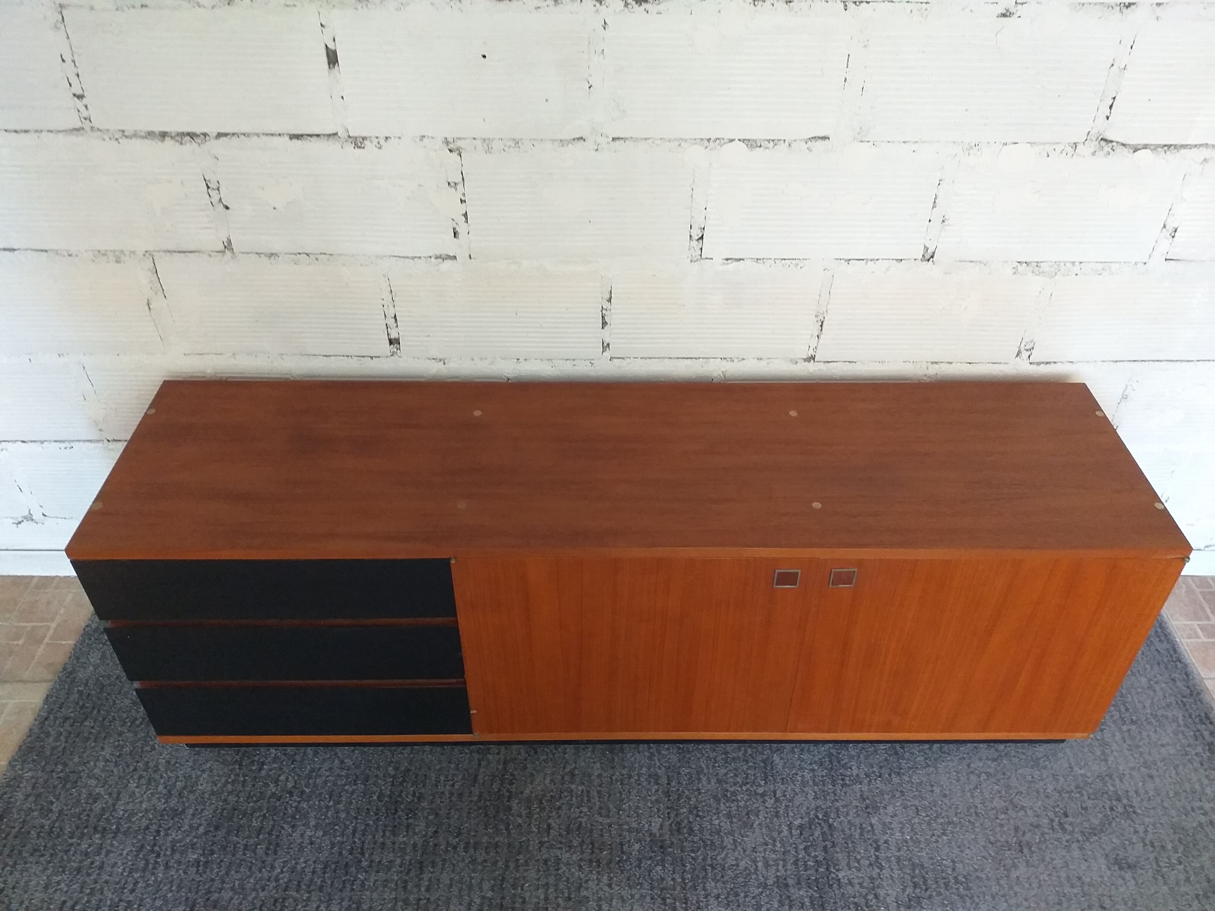 Louis Paolozzi sideboatd in teak modernist design 60