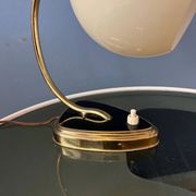 Mid-century art deco style opaline glass wall sconce or desk lamp