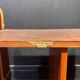 Vintage side table – Wooden structure and open shelf