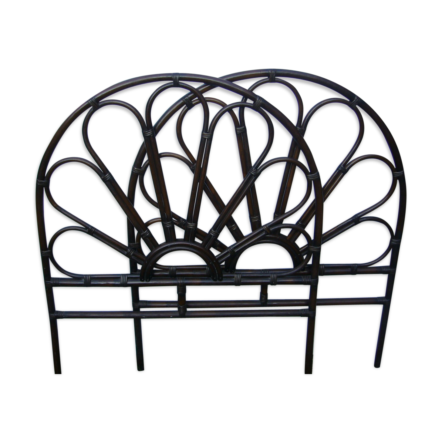 Head of bed rattan vintage (set of two)