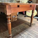 Table de ferme en bois massif, XIXème s.