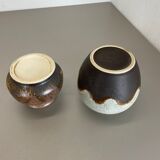 Set of 2 ceramic oottery "Lava" Vases by Dümler and Breiden, Germany, 1960s