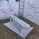 White patinated bench