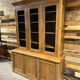 Large cherry wood bookcase