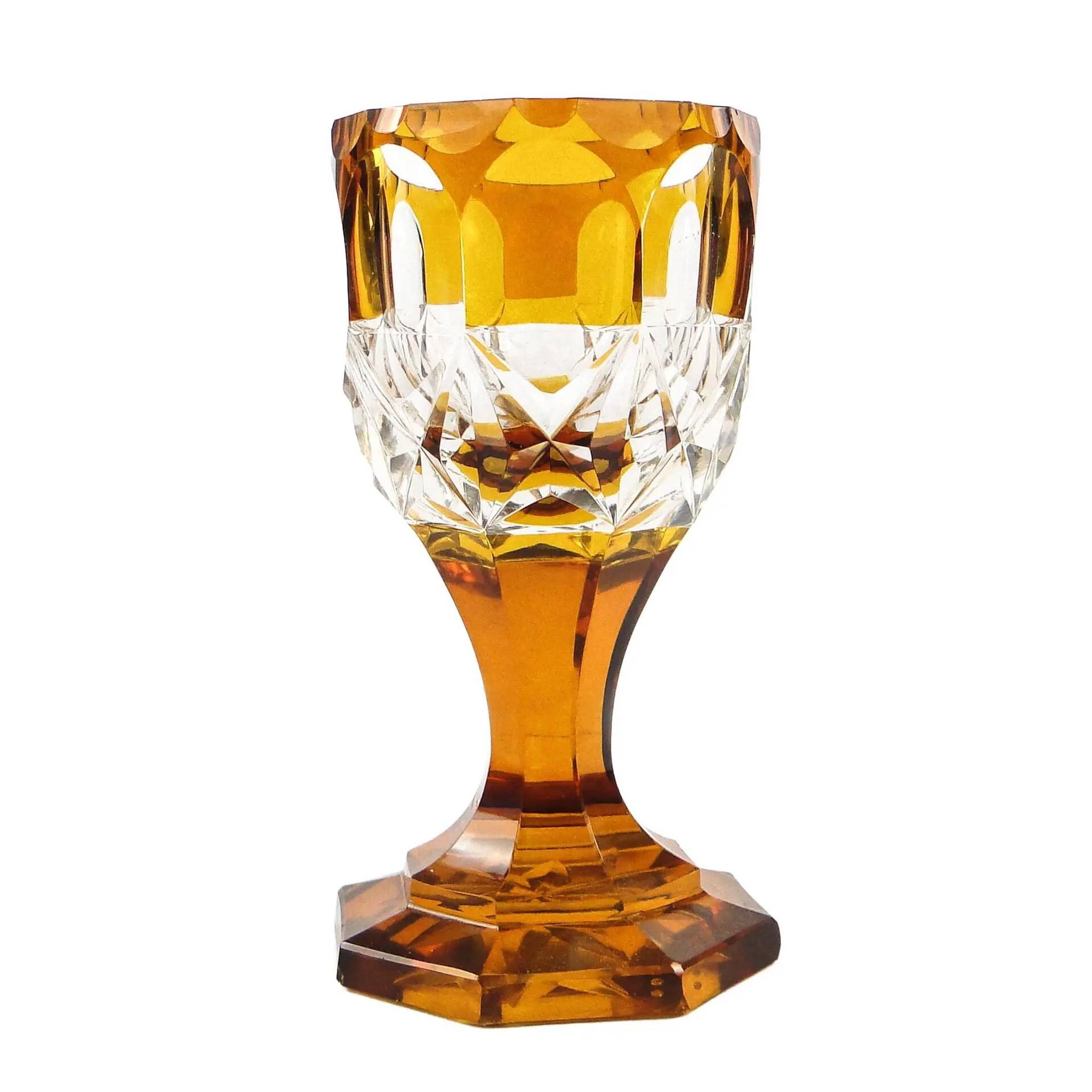 Verre Art Déco, Tchécoslovaquie, années 1930