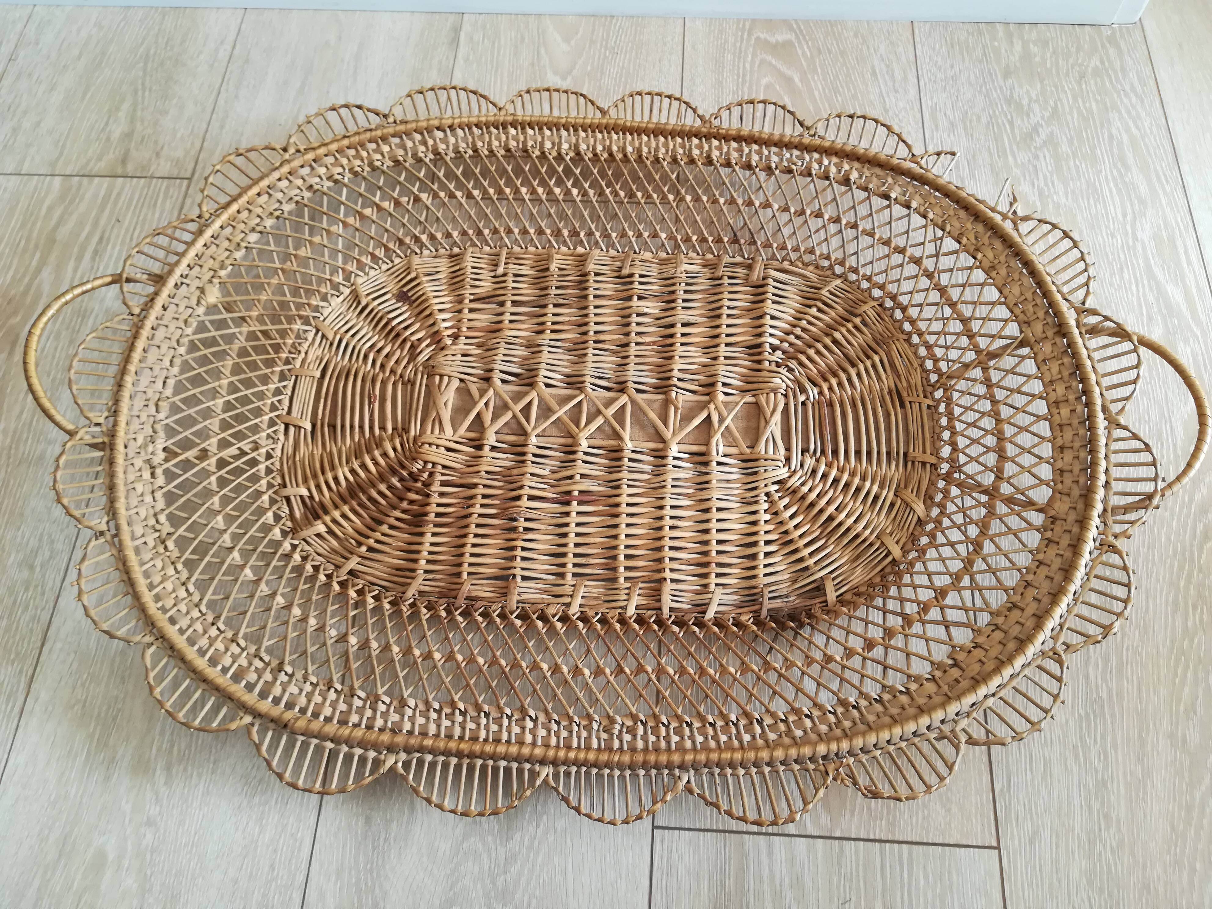 Rattan tray