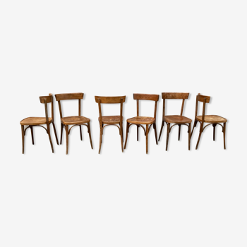 Série de 6 chaises bistrot