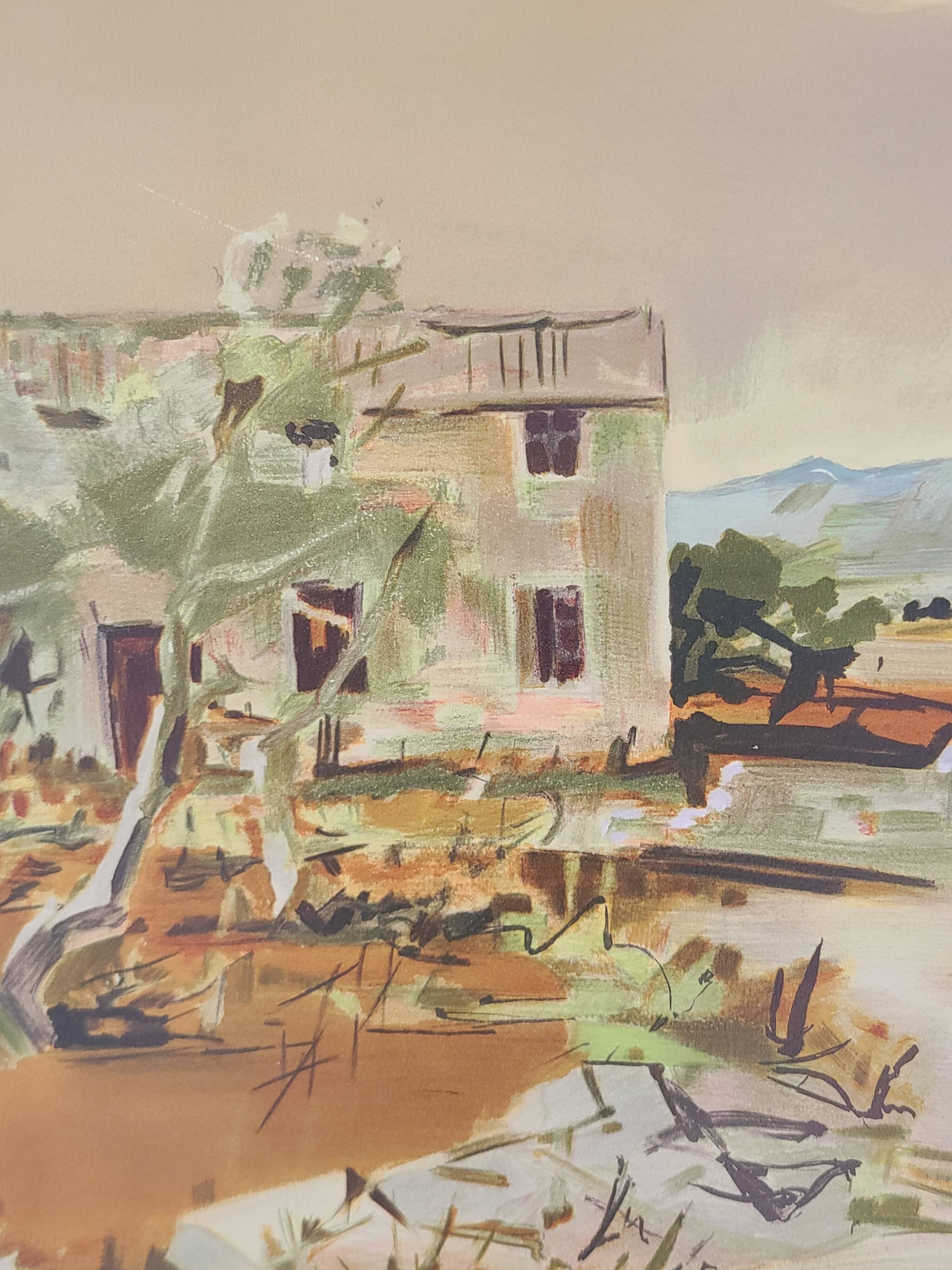 Provence by G. Cheyssial signed 110 x 79 cm