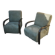two vintage style armchairs