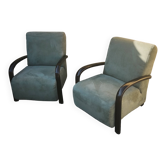 two vintage style armchairs