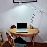 Louis XVI style oak desk console table