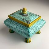 Vintage ceramic jewellery box by Maioliche d'Arte Cordivani for Ascoli Piceno, Italy, 1970s.