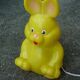 Yellow rabbit table lamp, vintage design 1980s